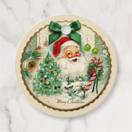 Nostalgisk Kitschmas Gåvor Etiketter