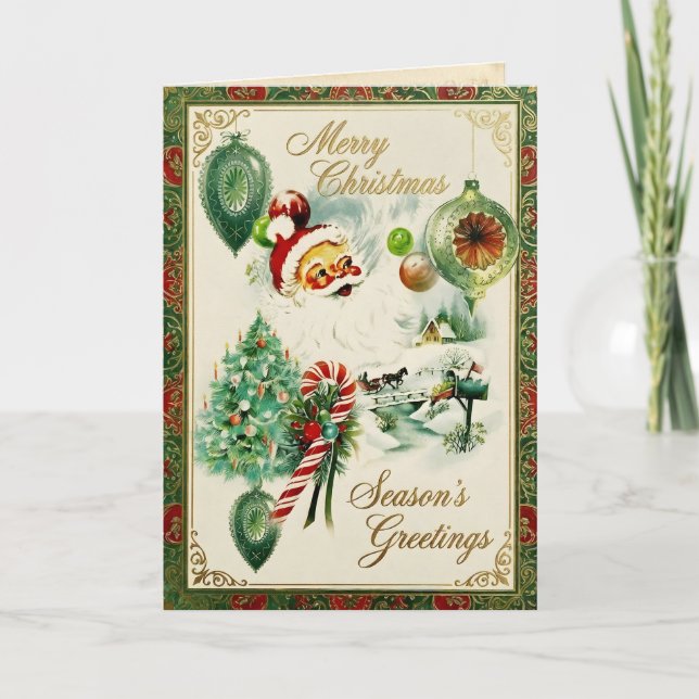 Nostalgisk Kitschmas  Helgkort (Framsida)