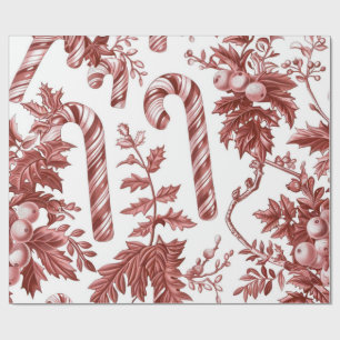 Nostalgisk röd jul presentpapper