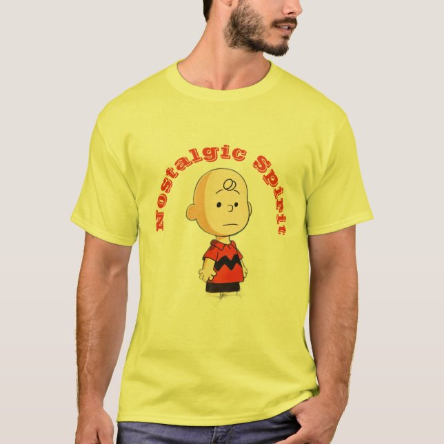 Nostalgisk själ: Charlie Brown möter Miyazaki T Shirt (Framsida)