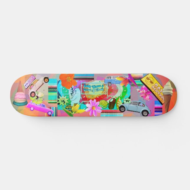 Nostalgisk Sommar För Evigt Montage Skateboard (Horz)