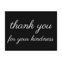Nostalgisk " tack för din vänlighet " vykort