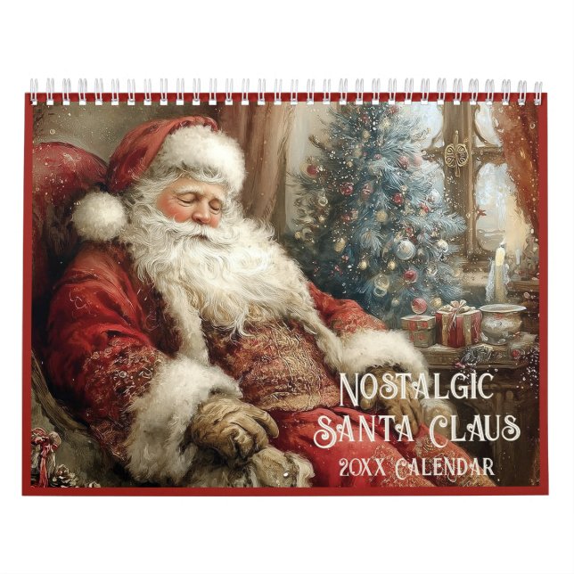 Nostalgisk Tomte Jul hela året Kalender (Omslag)