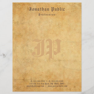 Nostalgisk vintage för CalligraphyMonogramelegant Brevhuvud