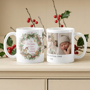 Nostalgiska far- och morföräldrar Baby Första jule Kaffemugg