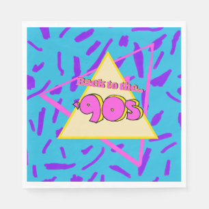 Nostalgiskt 90-tal Födelsedagsfest Pappersservett