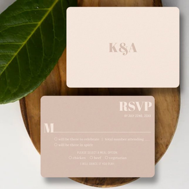 Nostalgiskt charm Retro Bröllop OSA Kort (Skapare uppladdad)