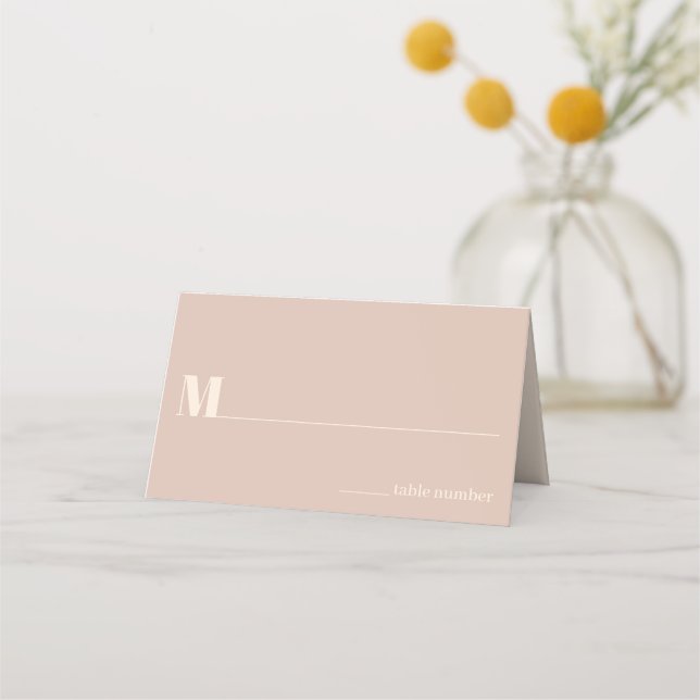 Nostalgiskt charm Retro Bröllop Placeringskort (Framsida)