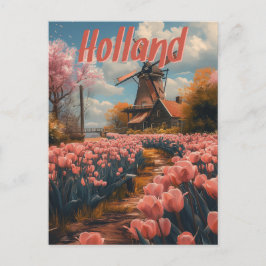 Nostalgiskt diagram: Vintage Holland Vykort