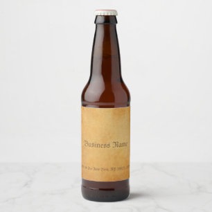 Nostalgiskt gammalt papper ser elegant ut dryckest ölflaska etikett