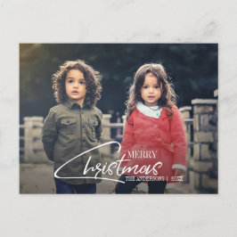 Nostalgiskt julskript - Helgdag Fotovykort Helg Vykort