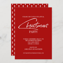 Nostalgiskt julskript Julfest Inbjudan