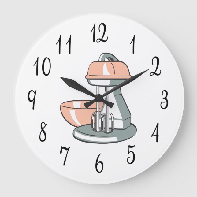 Nostalgiskt köksverk stor klocka (Framsida)