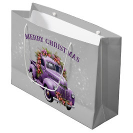 Nostalgiskt Lila lastbil Hem för jul