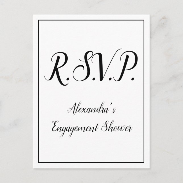 Nostalgiskt ’R.S.V.P.’ vykort (Framsida)