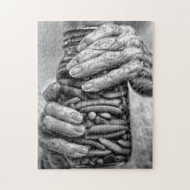 Nostalgiskt svart och vitt pussel (Vertikal)