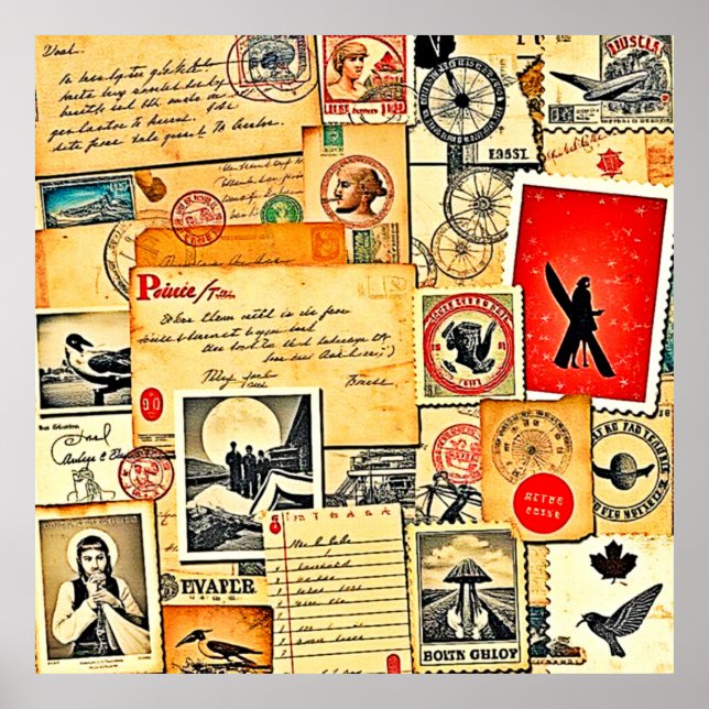 Nostalgitisk postdesign poster (Framsidan)