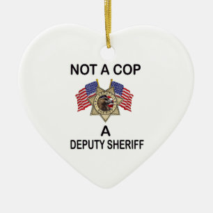 NOT_A_COP_A_SHERIFF JULGRANSPRYDNAD KERAMIK