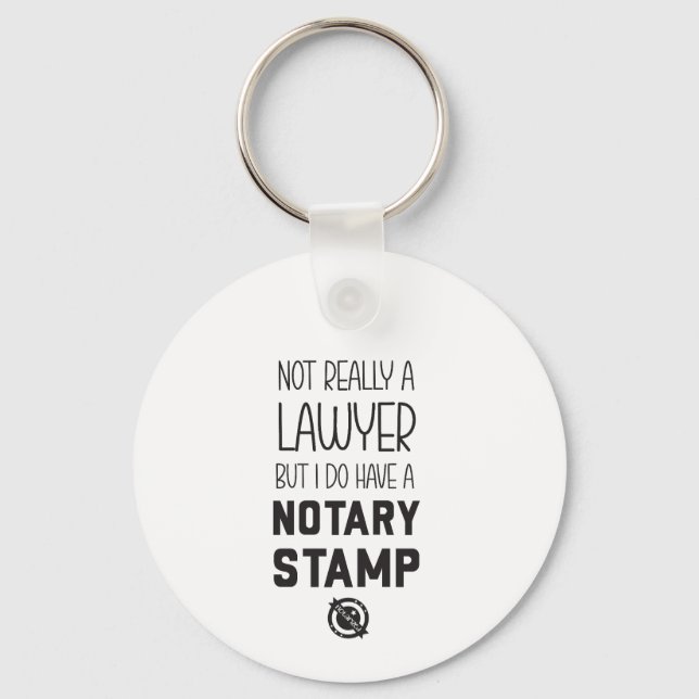 Not a Lawyer Notary Public Keychain Gift Nyckelring (Framsida)