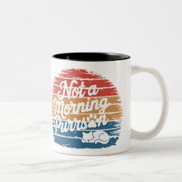 Not a Morning Purrson Funny Cat Mug Två-Tonad Mugg