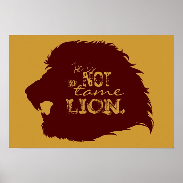 Not a Tame Lion Poster (Framsidan)