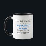 Not a Wizard Working Magic with Numbers Mugg<br><div class="desc">Channel your inner numerical sorcerer with this playful design. Ideal for anyone who effortlessly transforms complex numbers into magical solutions and insights.</div>