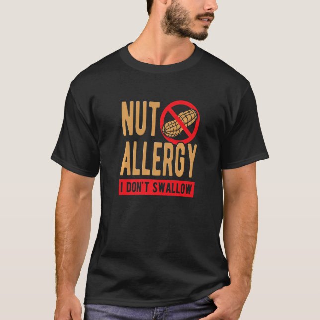 Nöt Allergi jag Sväljer inte Premium T Shirt (Framsida)