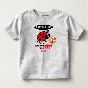 Nöt Allergy Alert Ladybug Shirt T Shirt