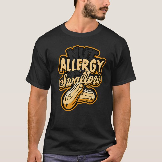 Nöt Allergy jag inte Nutty Gluten Free peanut T Shirt (Framsida)