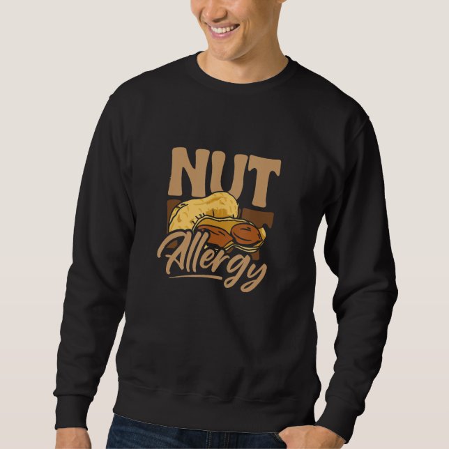 Nöt Allergy Peanut Allergy Lång Ärmad Tröja (Framsida)