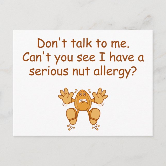Nöt Allergy Vykort (Framsida)
