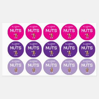 Nöt Allergy Watersecure Colorful Sticker