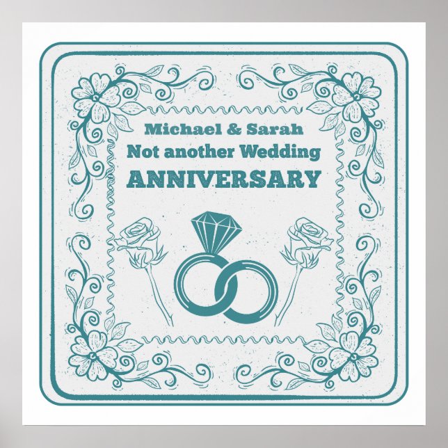 Not another wedding anniversary poster (Framsidan)