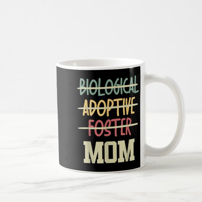 Not Biological Adoptive Foster Just Mom Mother's D Kaffemugg (Höger)