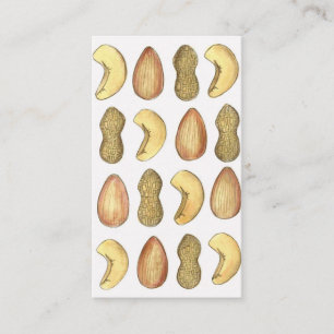 Nöt Cashew Almond Peanut Nöt Candy Shop Foodie Visitkort