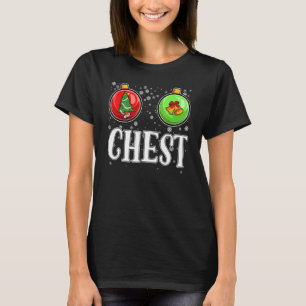 Nöt Chest jul-nyans matchande par Chestnu T Shirt