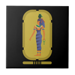Nöt Egyptian Goddess Ceramic Tile Kakelplatta