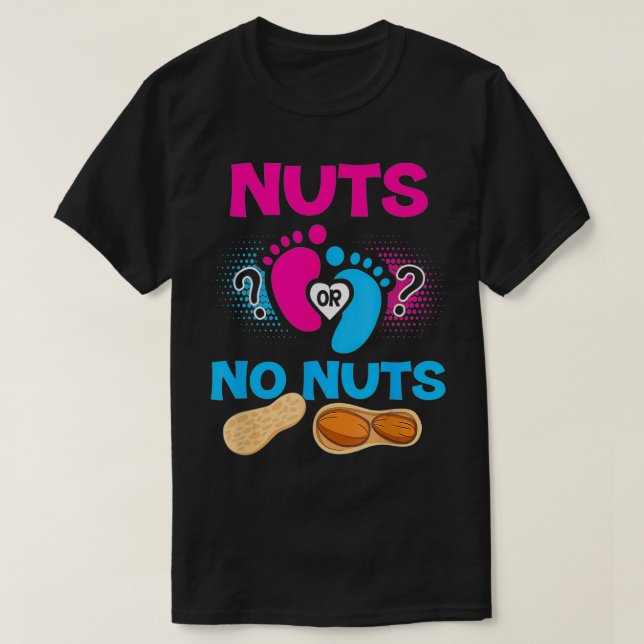 Nöt eller ingen Nöt Gender Visa babyskor Mamma ägg T Shirt (Design framsida)