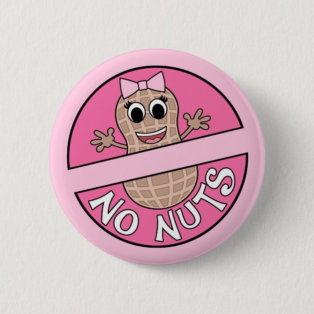 Nöt eller Ingen Nöt gender visar nålen Knapp (Framsida)