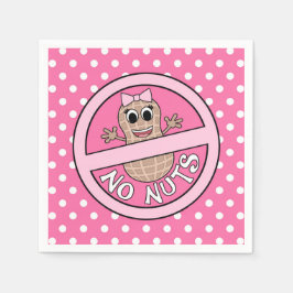 Nöt eller Ingen Nöt gender visar servetter