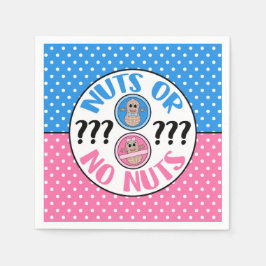 Nöt eller Ingen Nöt gender visar servetter