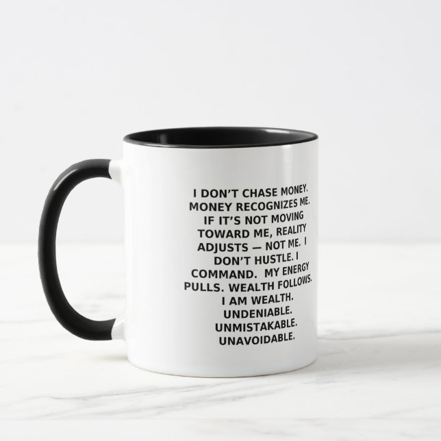 NOT EVERYONE QUALIFIES | Power Identity Mug Mugg (Vänster)