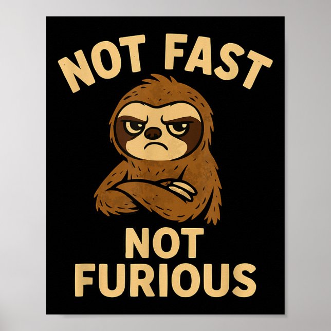 Not Fast Not Furious, Funny Sltoh  Poster (Framsidan)
