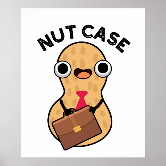 Nöt Fodral Funny Peanut Puns Poster (Framsidan)