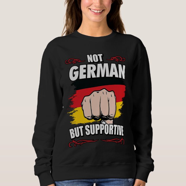 Not German But Supportive Travel Tourist German Ge T Shirt (Framsida)