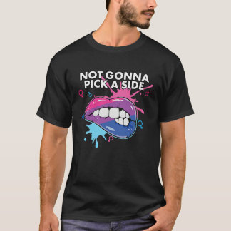 Not Gonna Pick a Side Bisexual Pride Bisexuality L T Shirt