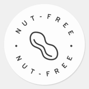 Nöt gratis runt klistermärke