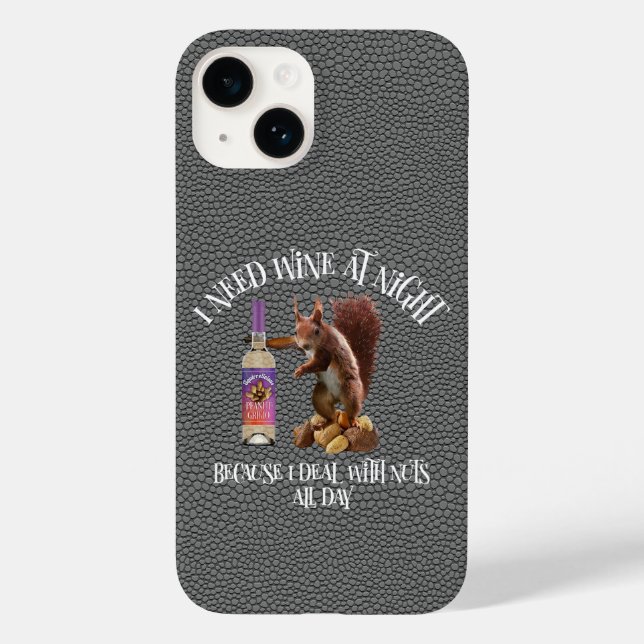 Nöt hela dagen - Lustigt ekorre Vin Drinker (Baksida)