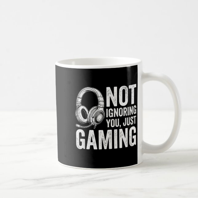 Not Ignoring You Gaming Headset Graphic Video Game Kaffemugg (Höger)