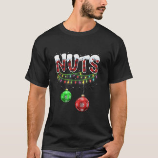 Nöt Julmatchning med par familjekastanjer Lo T Shirt